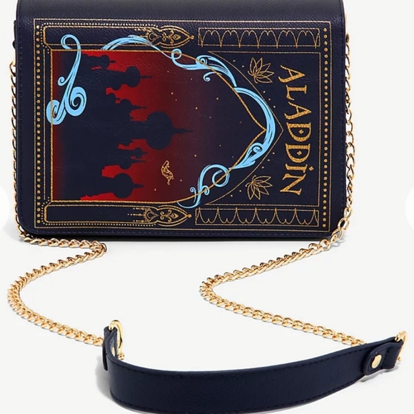 NWT Loungefly Aladdin book-shaped bag - Picture 2 of 13